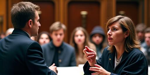 Academic English debate session near Oxford University