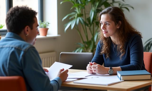 Private English tutor conducting one-on-one lesson in Oxford